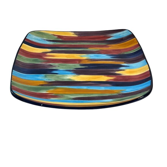 Tabletops Lifestyles Madrid Collection Square Serving Platter - Picture 1 of 9